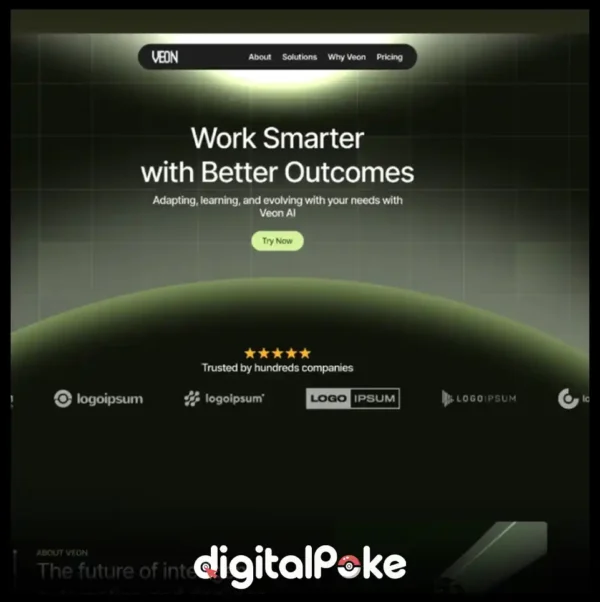 Artificial Intelligence Dark Futuristic Design | Figma Digital Art & Graphics Template